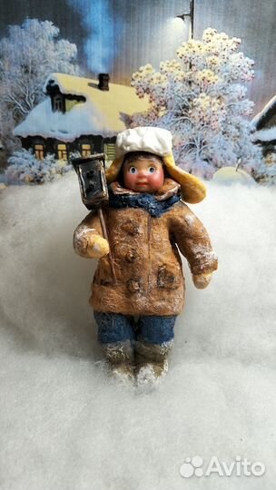 Ватные елочные игрушки