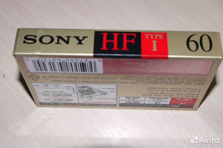 Запечатанная аудиокассета sony HF60