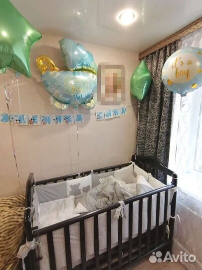 Комплект в детскую кроватку с бортиками