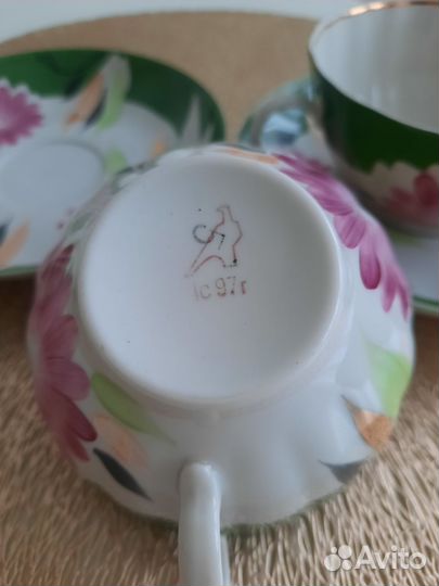 Чашка с блюдцем Дулево