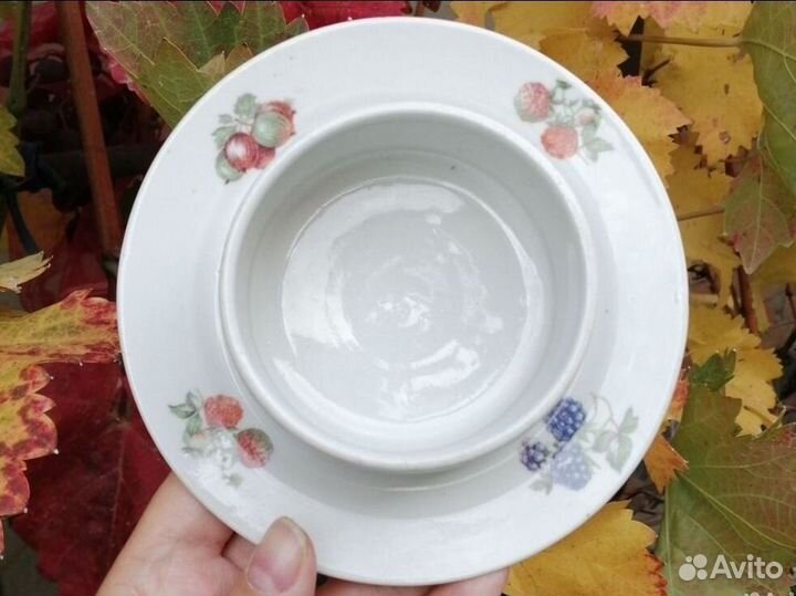Масленка Вербилки СССР фарфор редкость