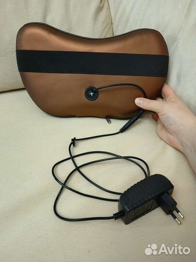 Массажная подушка для спины шеи плеч с подогревом