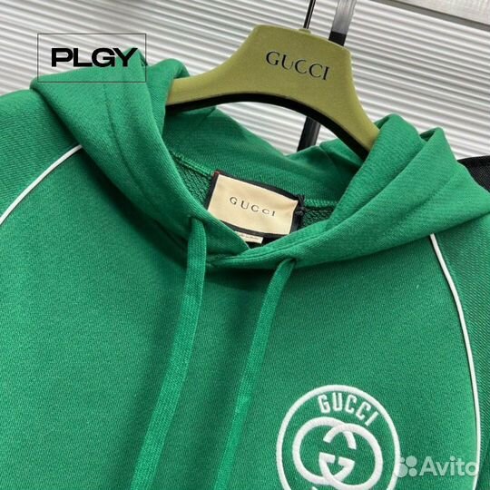 Гуччи Костюм для отдыха в ярком зеленом цвете