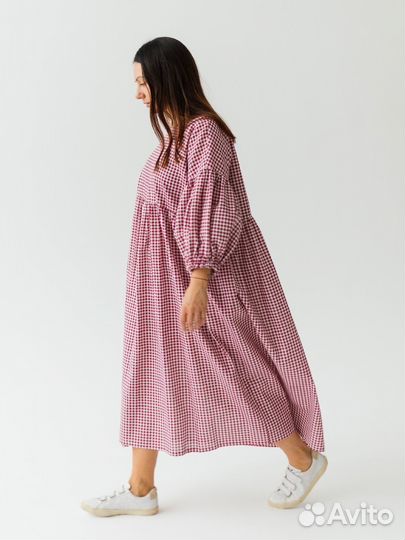 Платье оверсайз свободного кроя из 100% хлопка