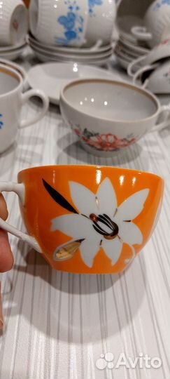 Фарфор,Бокалы,тарелки,блюдца