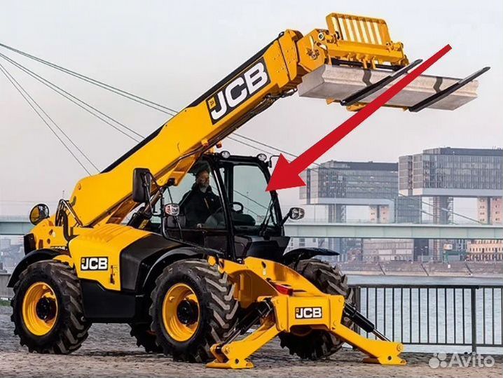 Стекло лобовое на телескоп Jcb 540-140