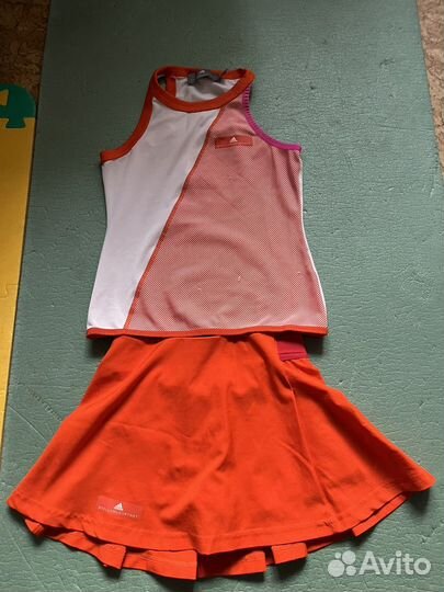 Теннисная юбка и майка adidas на девочку рост 140