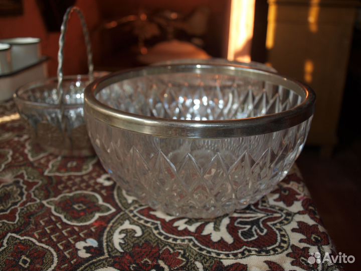 Салатник хрустальный