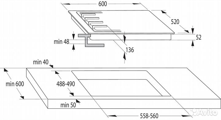 Газовая панель Gorenje GT642AXW