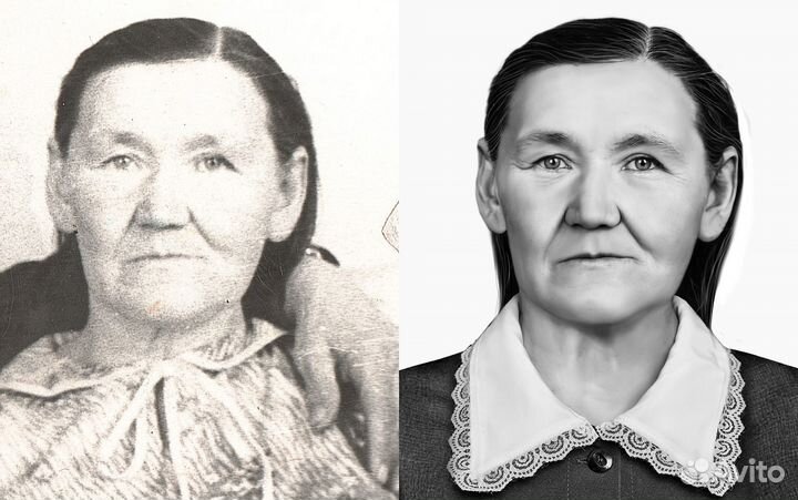 Ретушь фотографий на памятник, реставрация фото