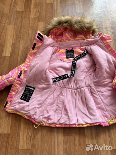 Зимний костюм для девочки 128