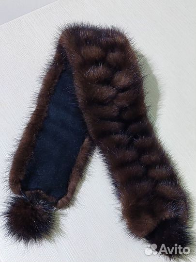 Повязка на голову норковая