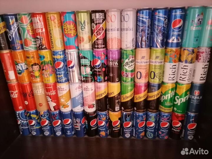 Коллекция банок pepsi