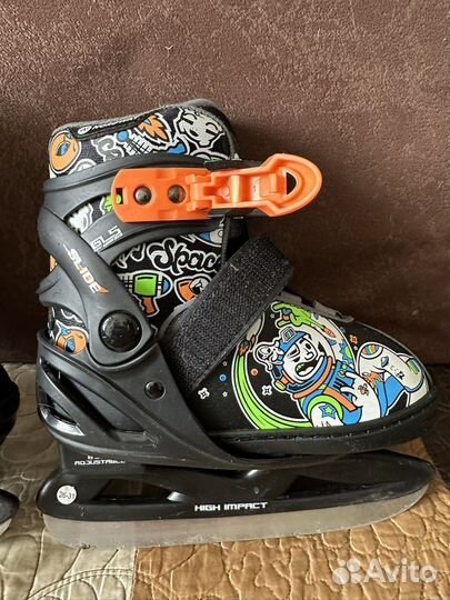Коньки детские раздвижные 26 31