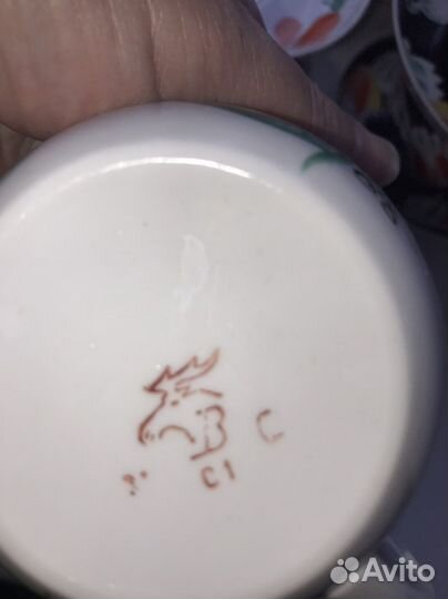 Чайная пара Вербилки ссср,фарфор