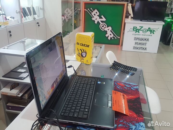 Ноутбук с диагональю 17.3 HP envy dv7 для работы