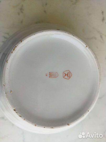 Рижский фарфор. СССР Салатница