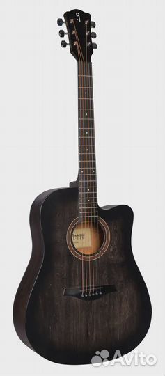 Акустическая гитара rockdale Aurora D1 C BK Полупр