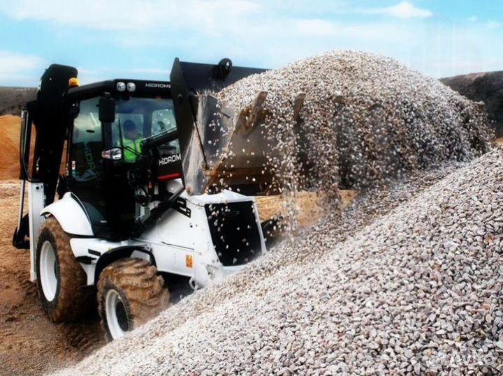 Щебень, песок