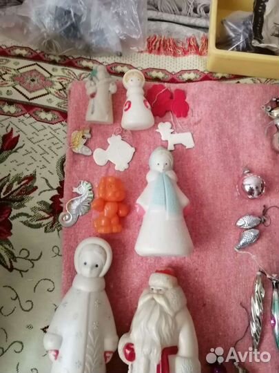 Дед мороз и снегурочка игрушки СССР