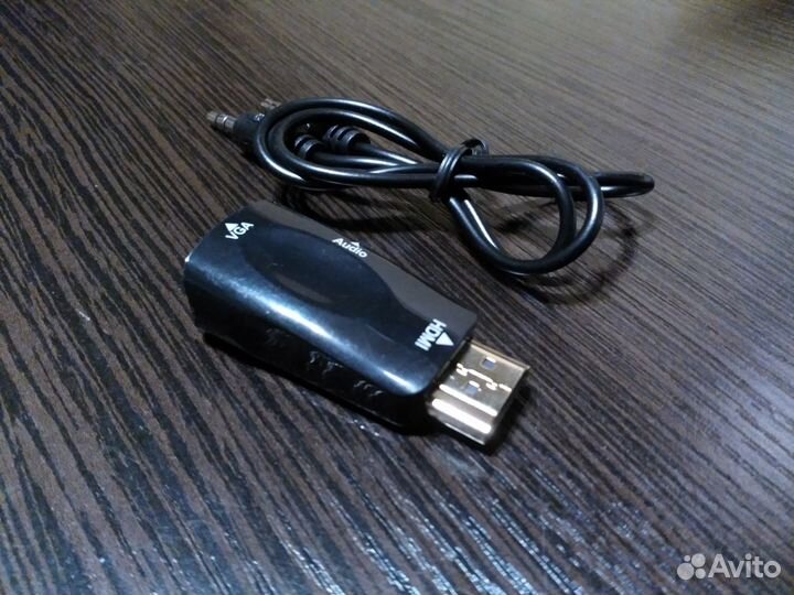 Переходник hdmi в vga со звуком, новый