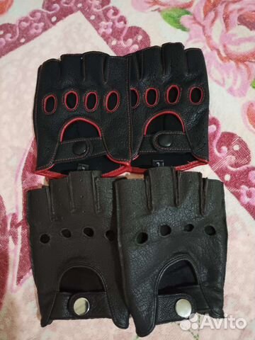 Перчатки кожаные