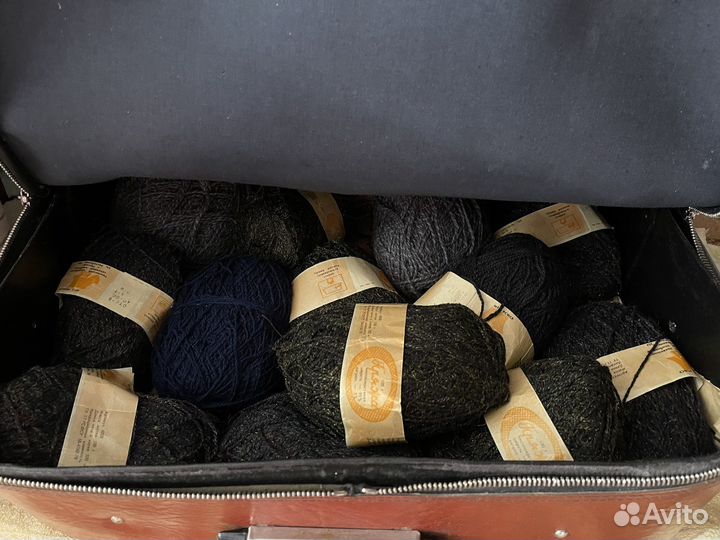 Пряжа: шерсть, полушерсть (СССР, Тюменский кск)