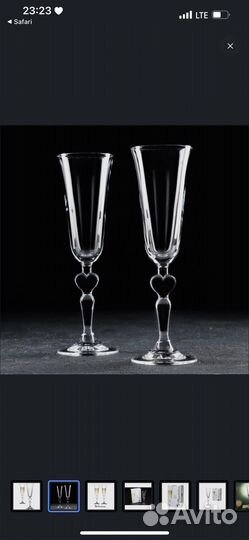 Бокалы для молодоженов как новые