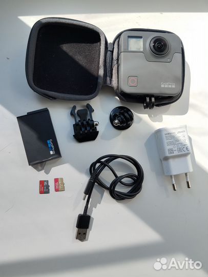 Камера GoPro fusion 360+акссесуары