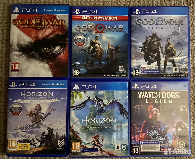 Игры на дисках для PS4 и PS5