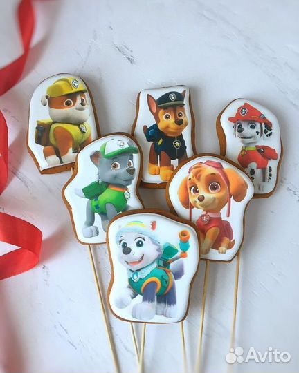 Пряники с печатью / пряничные украшения для торта