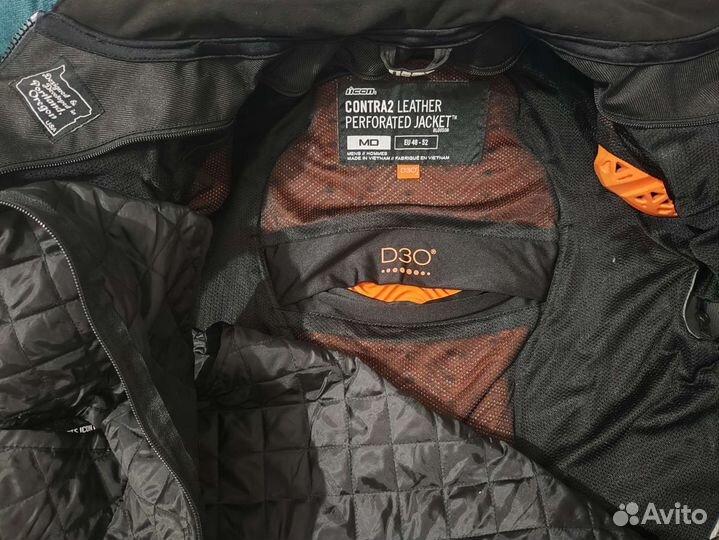 Мотокуртка Icon contra 2 leather perforated jacket