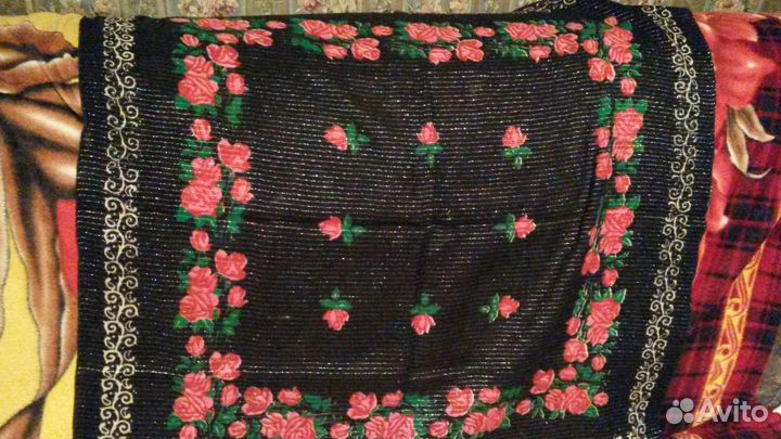 Павлопосадский платок- 2штуки размеры разные