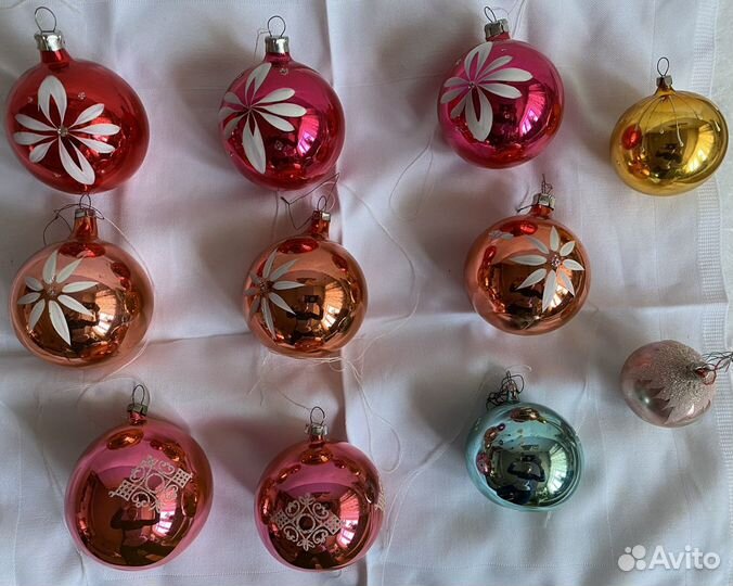 Новогодние игрушки Фигурки Шары СССР