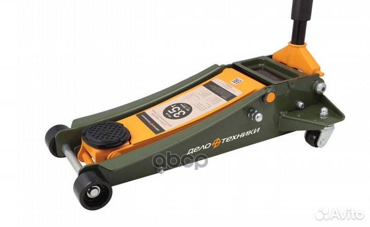 Домкрат подкатной двухплунжерный 3.5 тонны 100