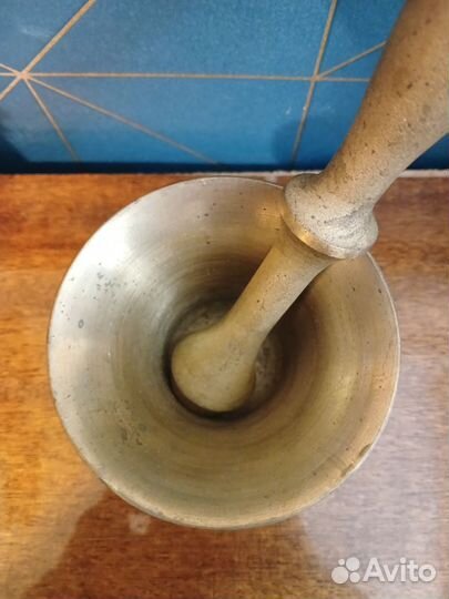 Ступка с пестиком латунь