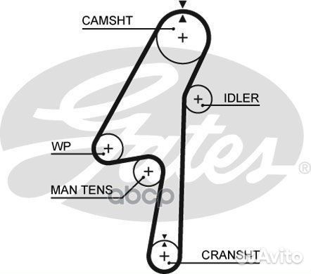 Насос водяной + комплект ремня грм KP15580XS Gates