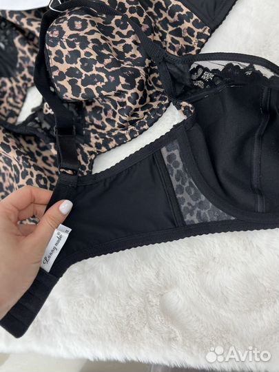 Бюстгальтеры 80G 90G 95G 100G леопард новые