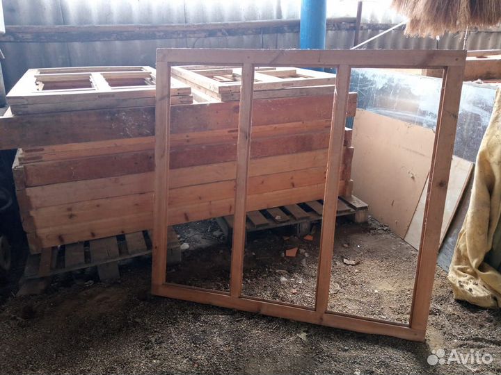 Деревянные окна и двери бу