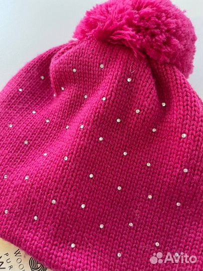 Шапка Il Trenino со стразами для девочки