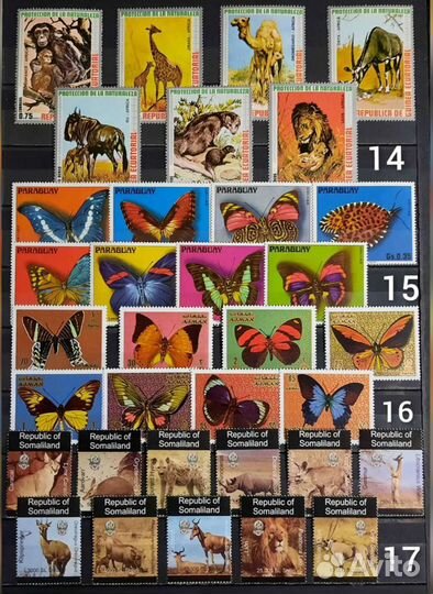 Коллекция марок 60-90х чистые