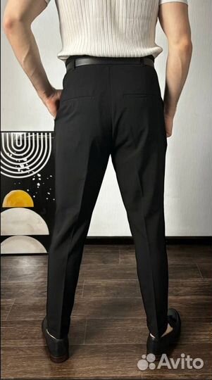 Брюки мужские черные (old money)