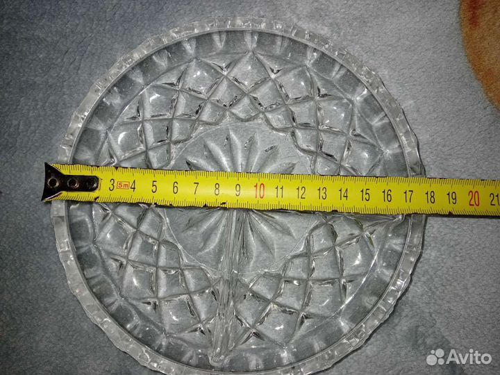 Пепельница,менажница хрусталь