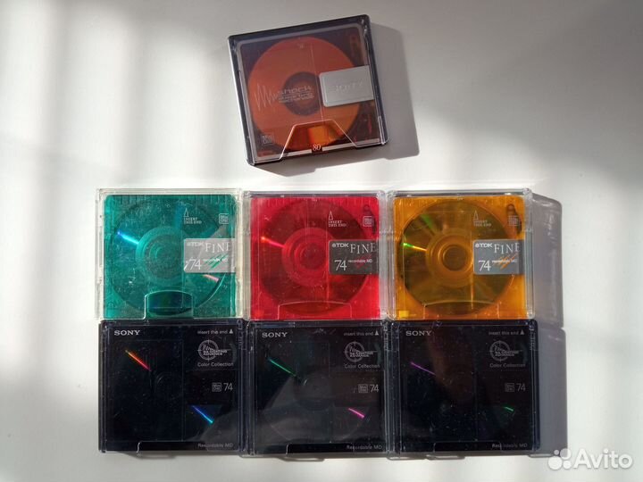 Минидиски TDK/Sony (7 шт.)