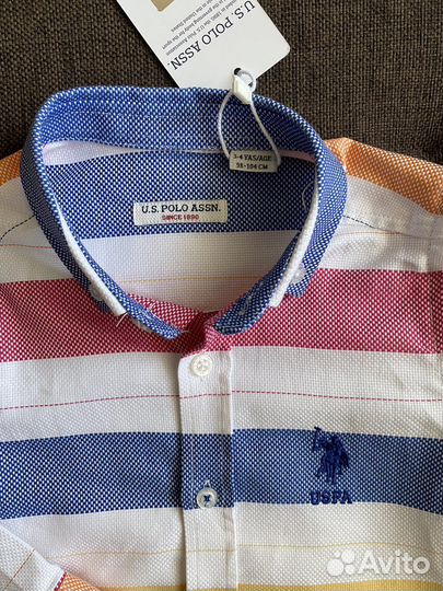 Рубашка для мальчика 98 U.S. polo assn оригинал