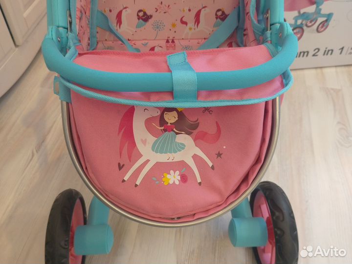 Коляска для кукол Doll pram 2 in 1