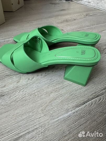 Шлепки zara 37