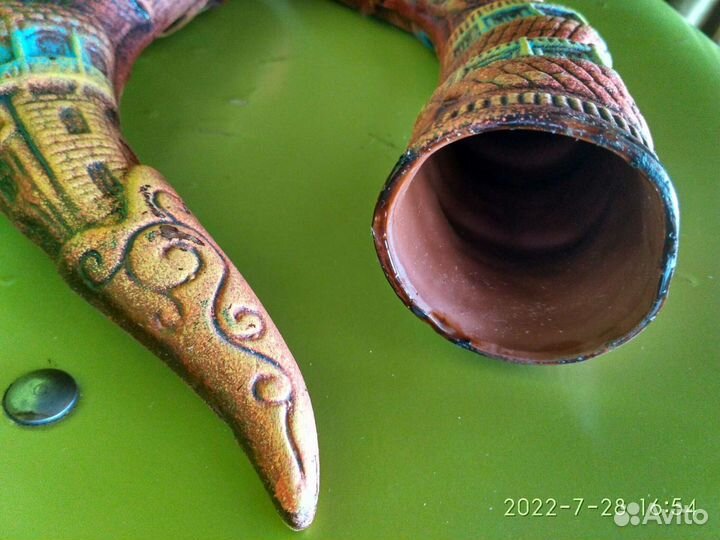 Глиняный рог из Грузии 2шт