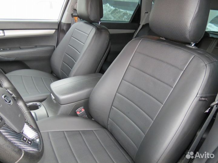 Чехлы из экокожи на Киа Соренто с 2009 - 2012 г. в