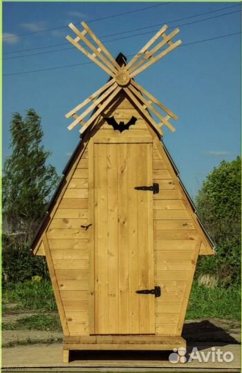 Дачный туалет с декором и установкой CFP